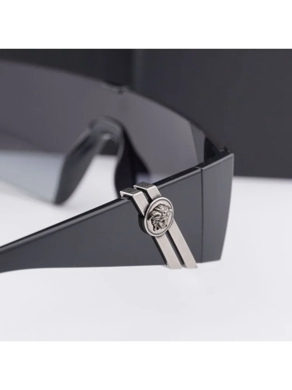Versace VE4516 GB1/8G Shield Sunglasses – Black / Grey